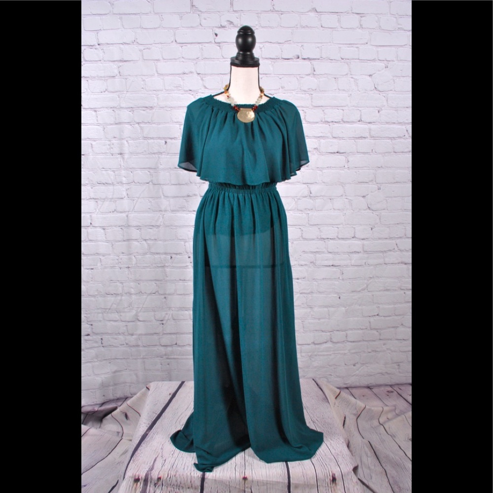 Show Me Your Mumu Hacienda Emerald Dress Size L
